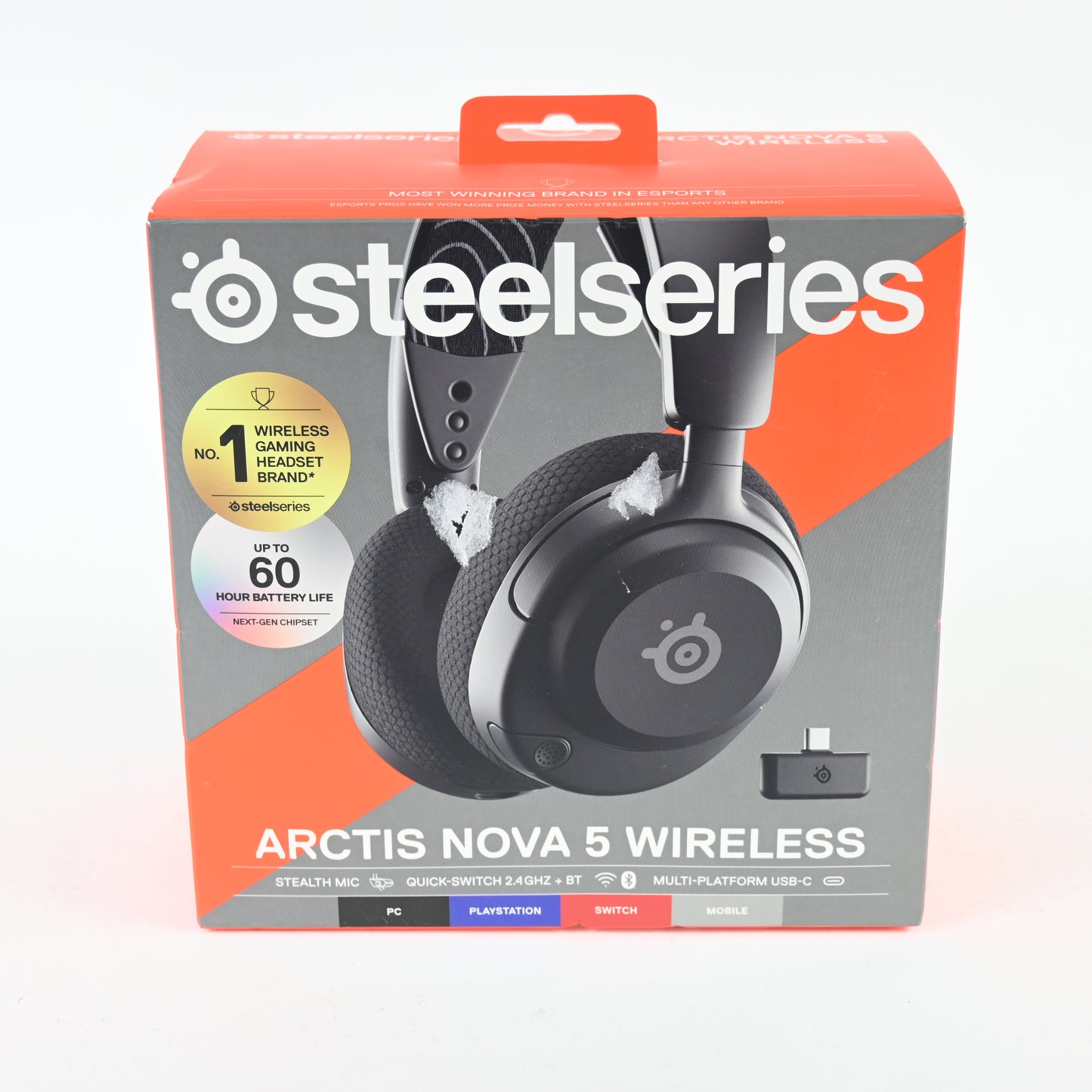 SteelSeries Arctis Nova 5 Wireless Multi-System Gaming Headset — 2.4GHz or BT