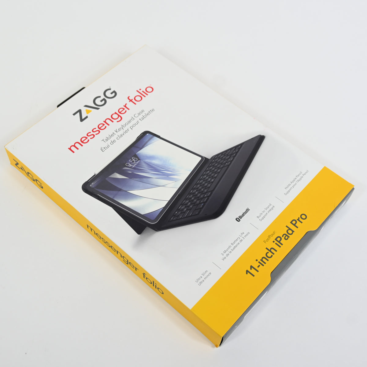 ZAGG Messenger Folio Bluetooth Tablet Keyboard & Case iPad Pro 11" - Open Box