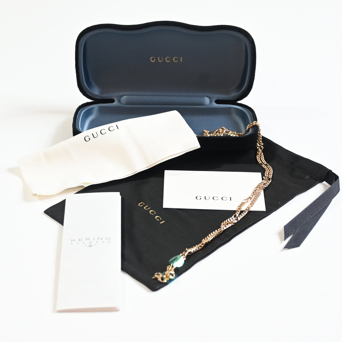 Gucci GG0991S 001 Womens Authentic Sunglasses Gold/Yellow, 44mm - New