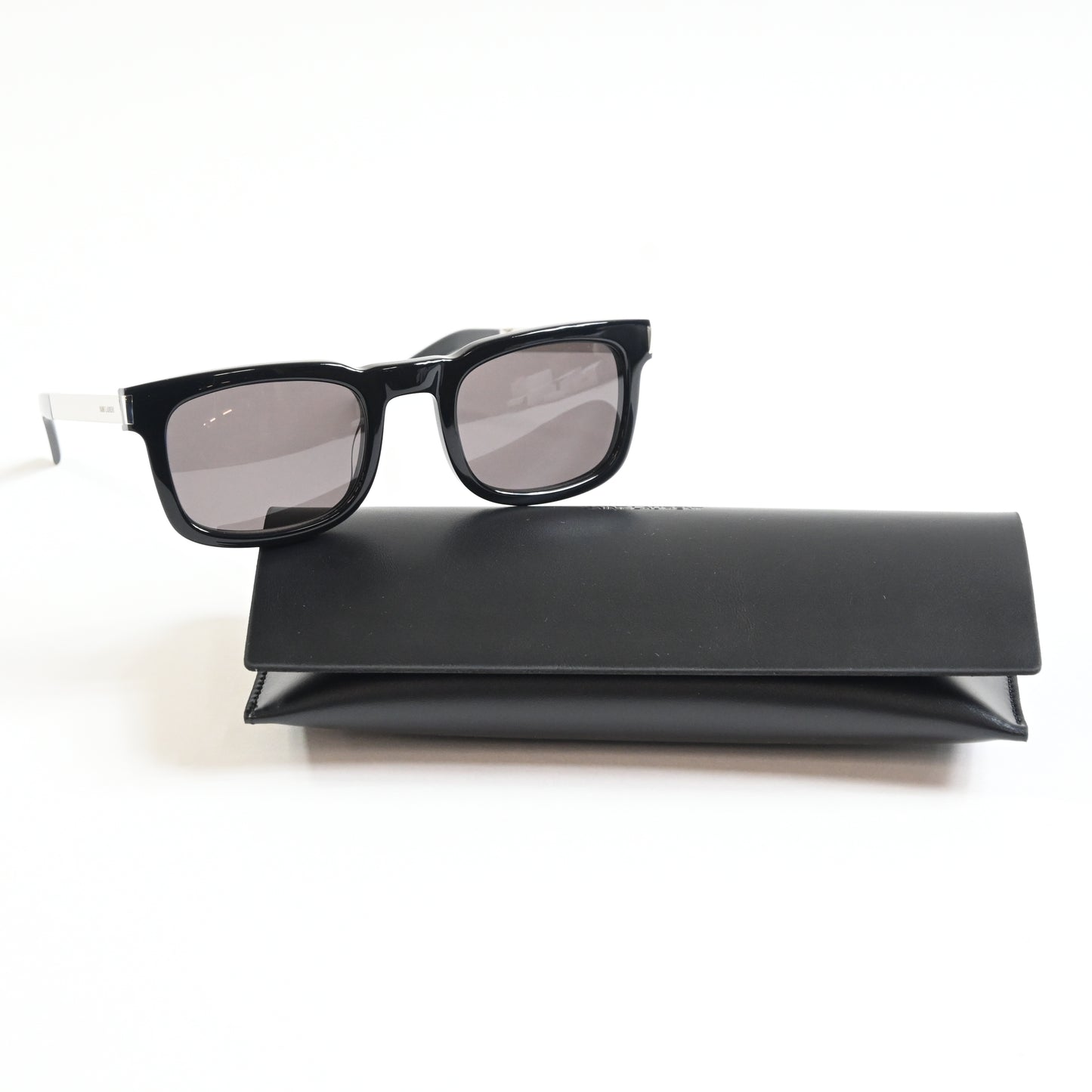 Yves Saint Laurent SL-581S 001 Unisex Authentic Sunglasses Black/Gray, 51 - New