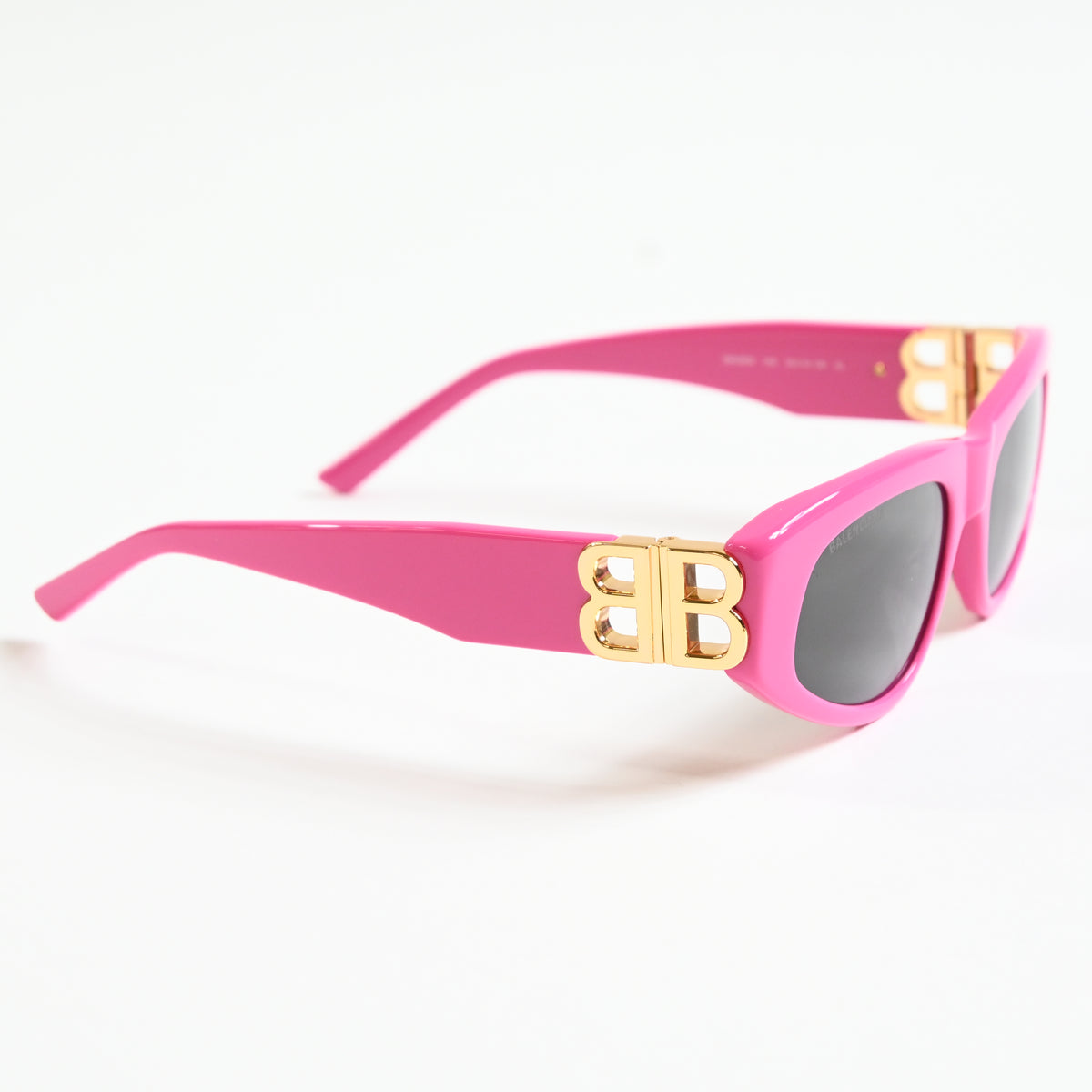 Balenciaga BB0095S 006 Womens Authentic Sunglasses Pink/Gold, 53mm - New
