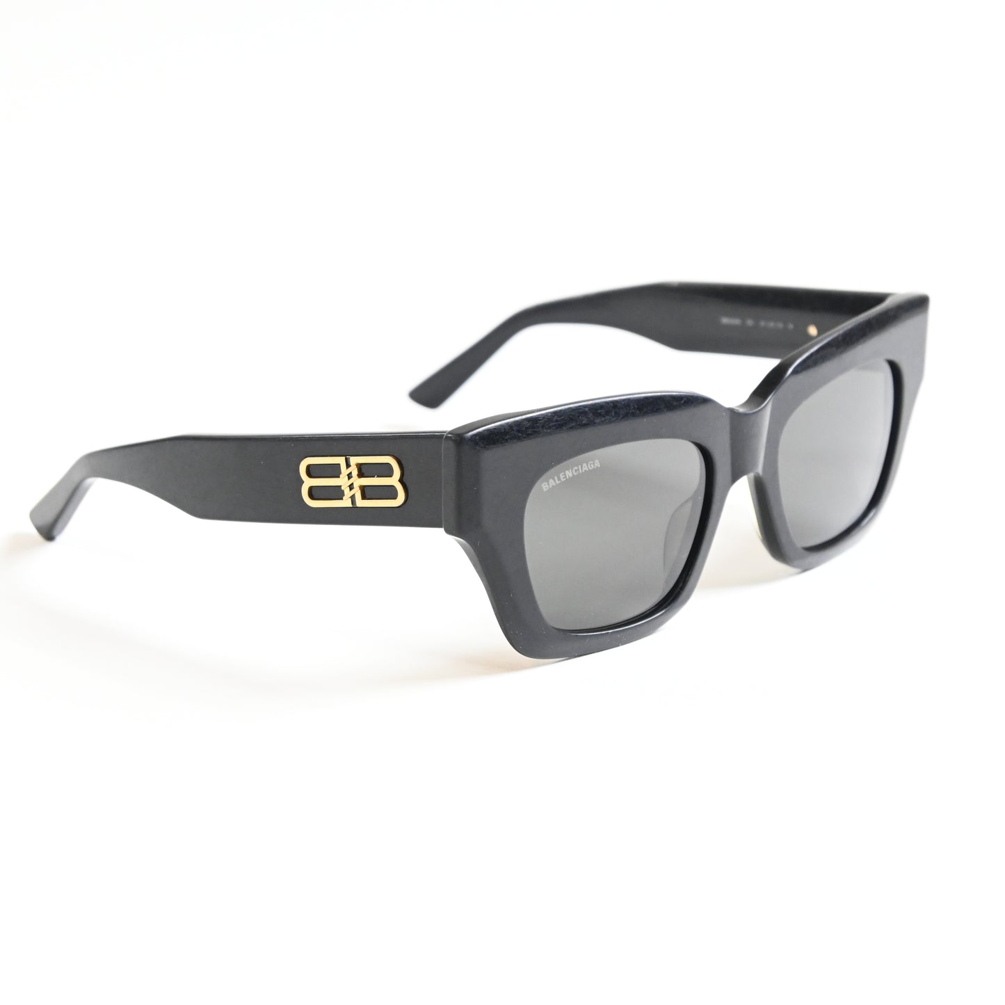Balenciaga Square-Frame Acetate Distressed Sunglasses