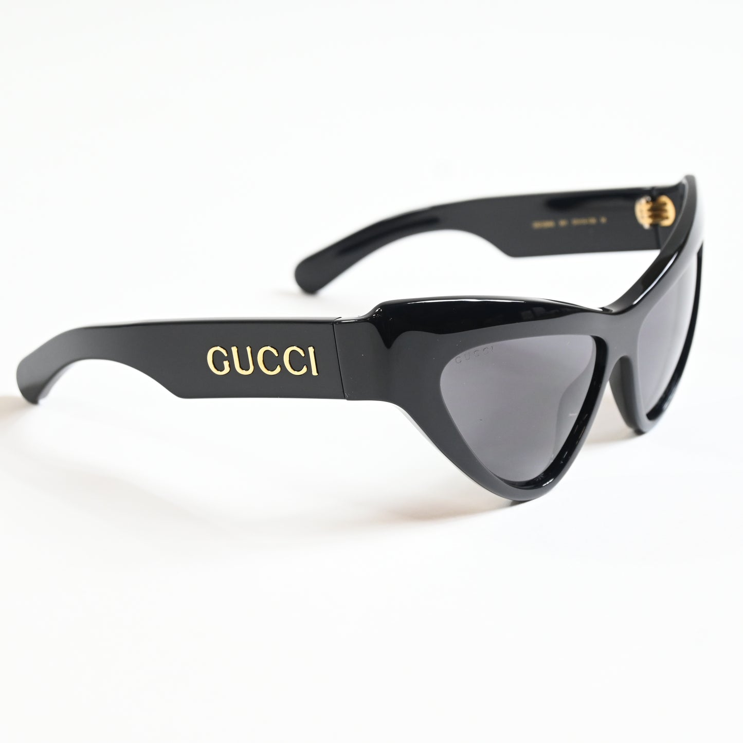 Gucci GG1294S 001 Womens Authentic Sunglasses Black/Gold, 57mm - New