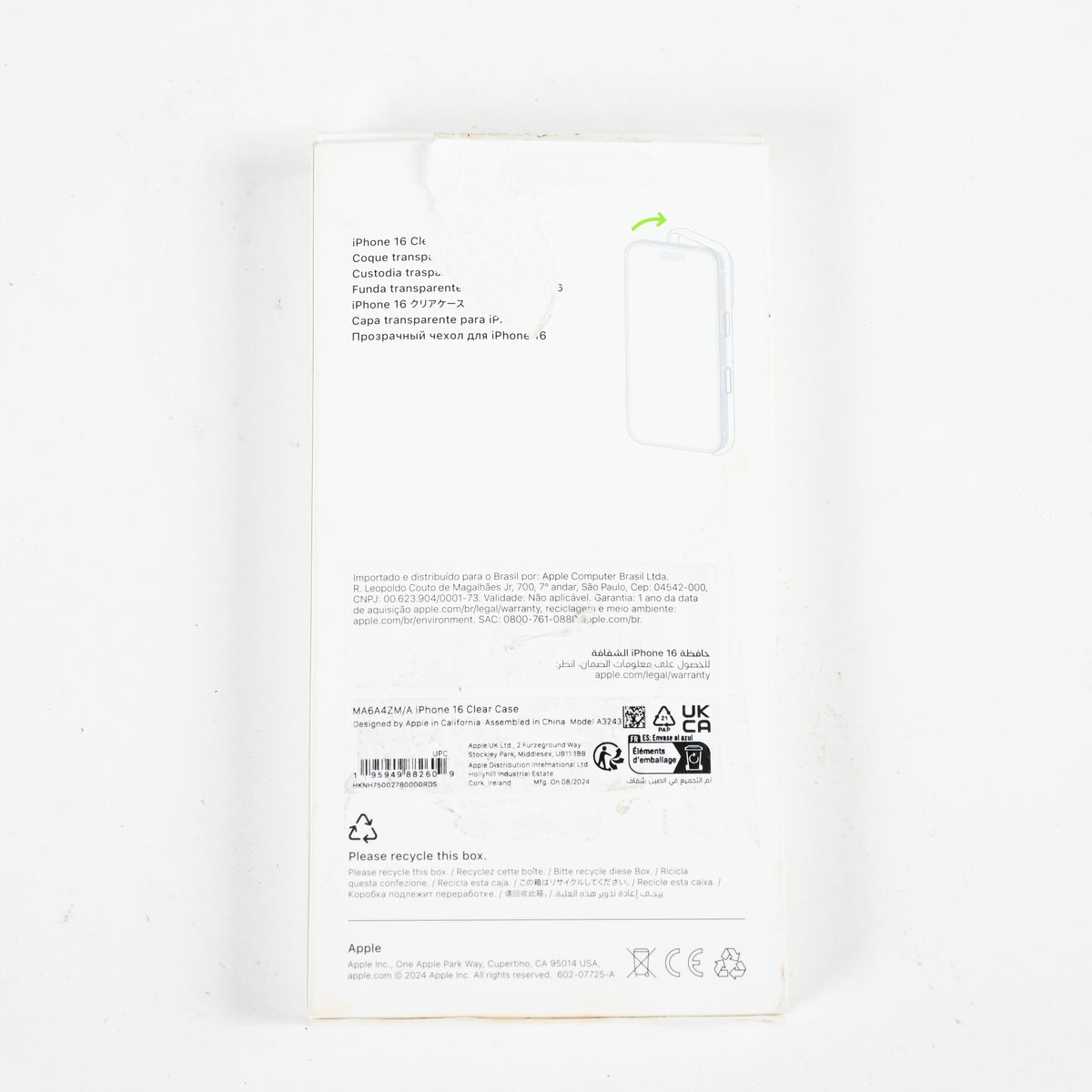 Apple iPhone 16 Clear Case with MagSafe
