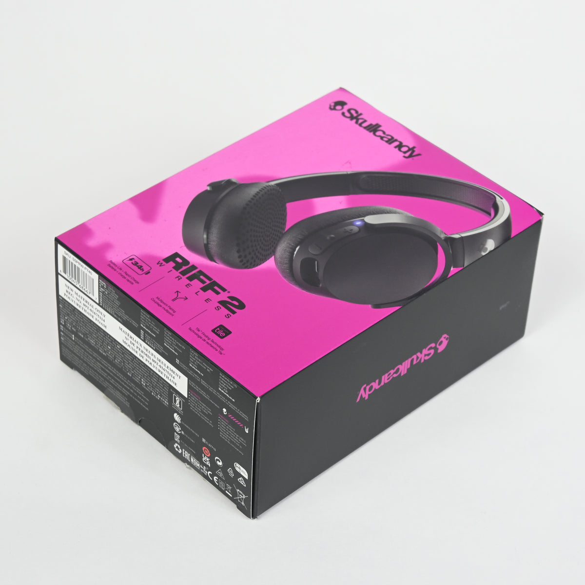 Skullcandy Riff 2 On-Ear Wireless Bluetooth Headphones - Black