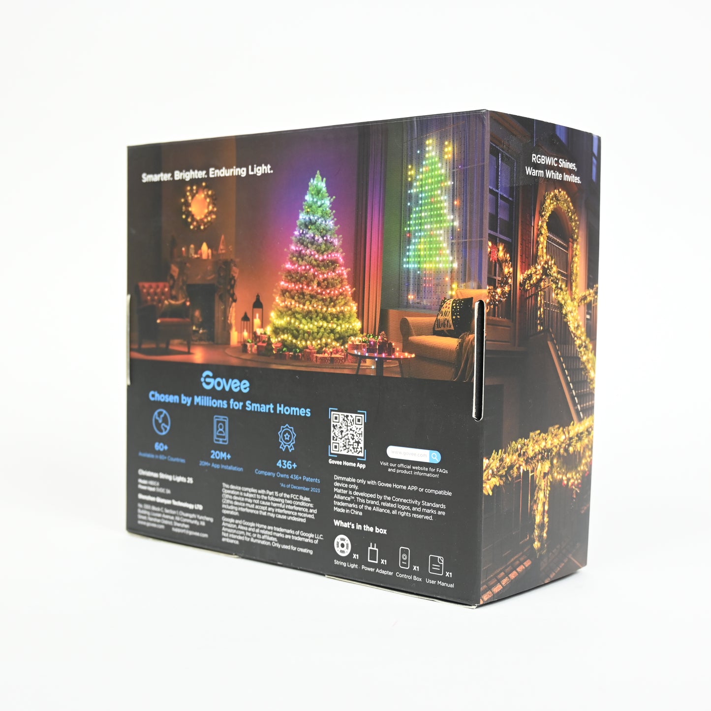 Govee 65.6ft Green Christmas String Lights Patio Lighting - Open Box
