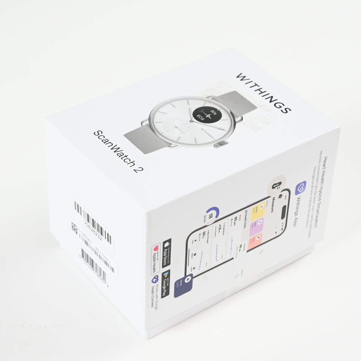 Withings ScanWatch 2 -Hybrid Smart Watch, Heart Rate Monitoring, Fitness Tracker