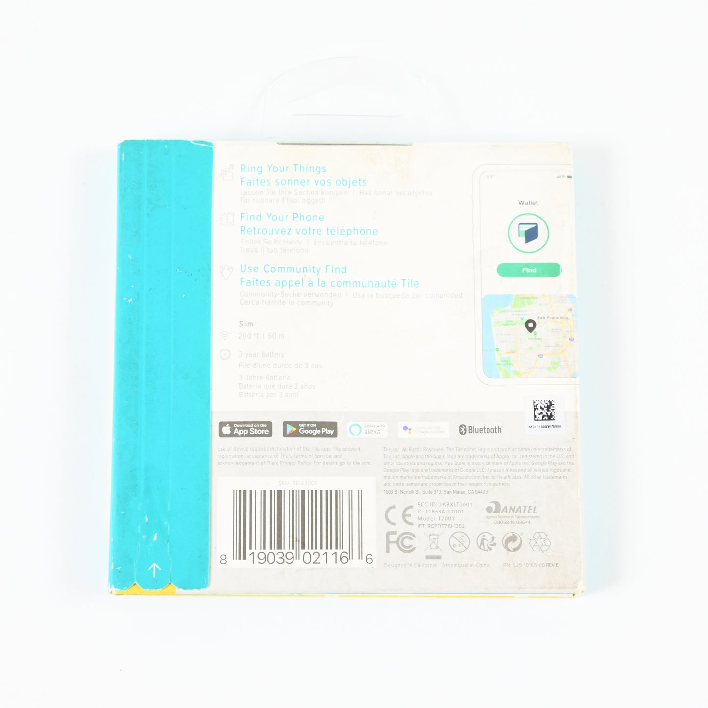 Tile Slim (2020) 1-pack - GPS Tracker - Black