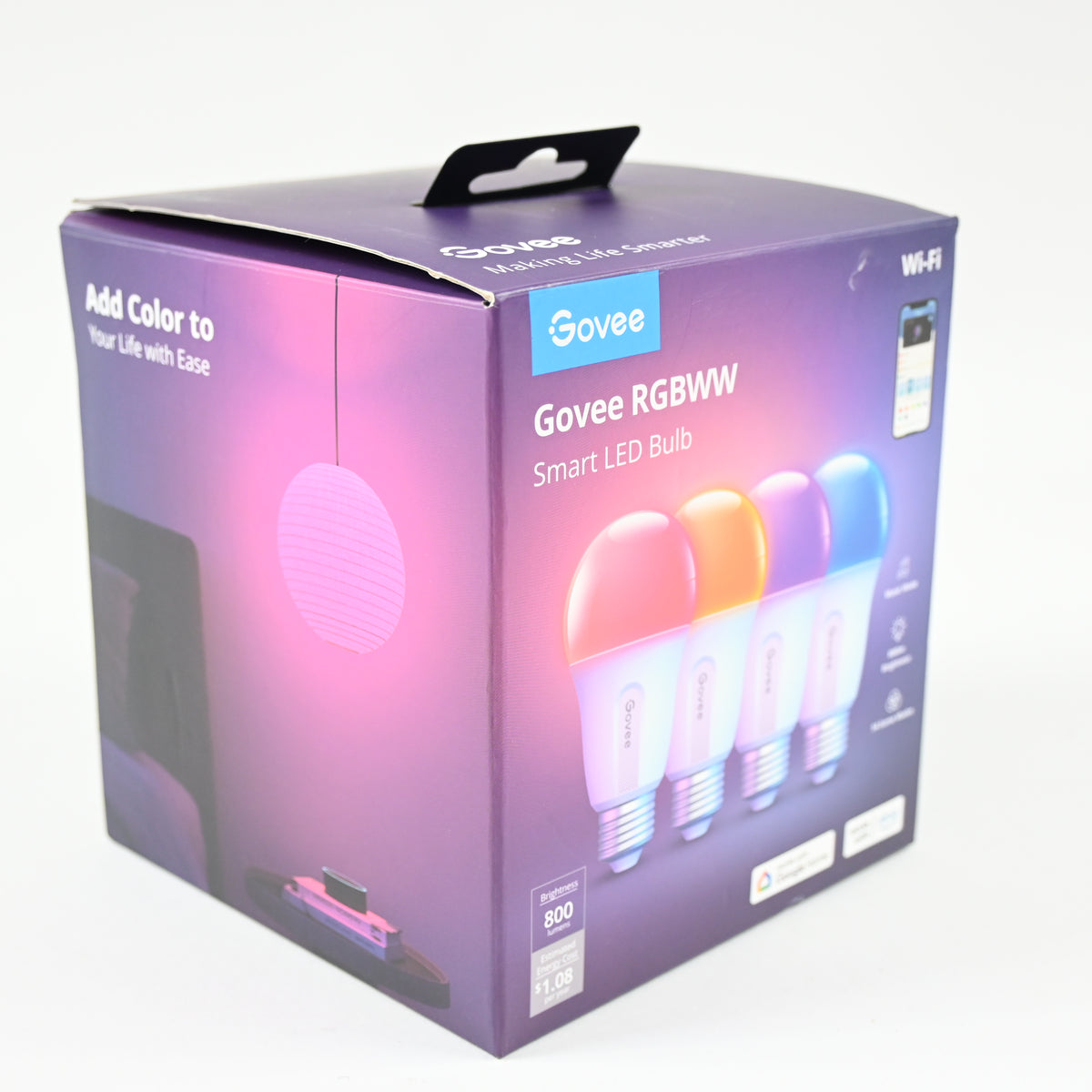 Govee Wi-Fi 800LM RGBWW 4pk LED light Bulb