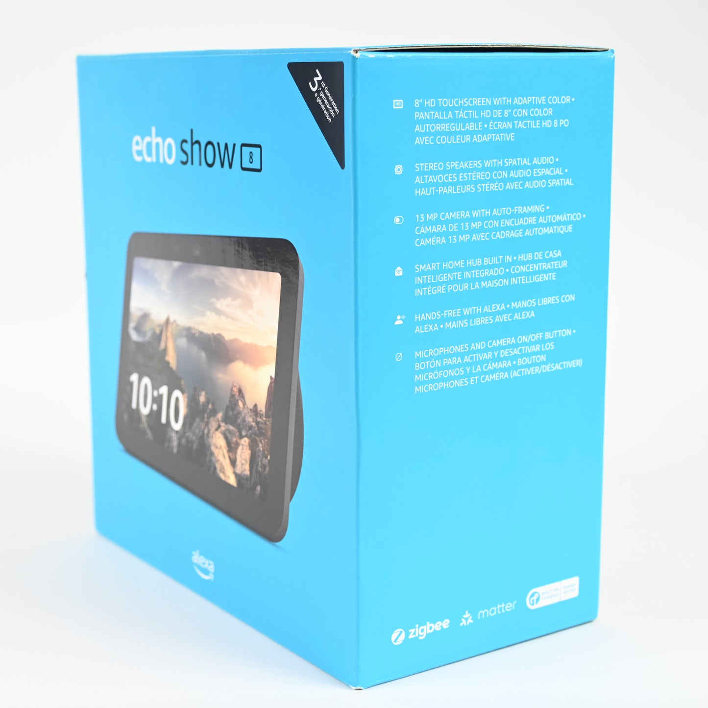 Amazon Echo Show 8 with Spatial Audio, Smart Home Hub, and Alexa - Charcoal