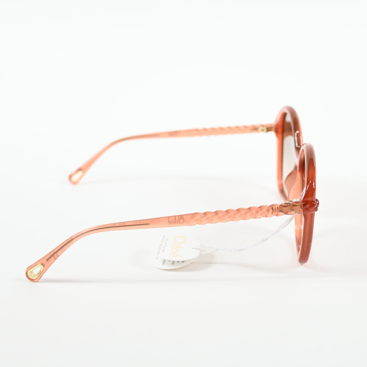 Chloe CH0003S 002 Womens Authentic Sunglasses Clear Brown, 55mm - New