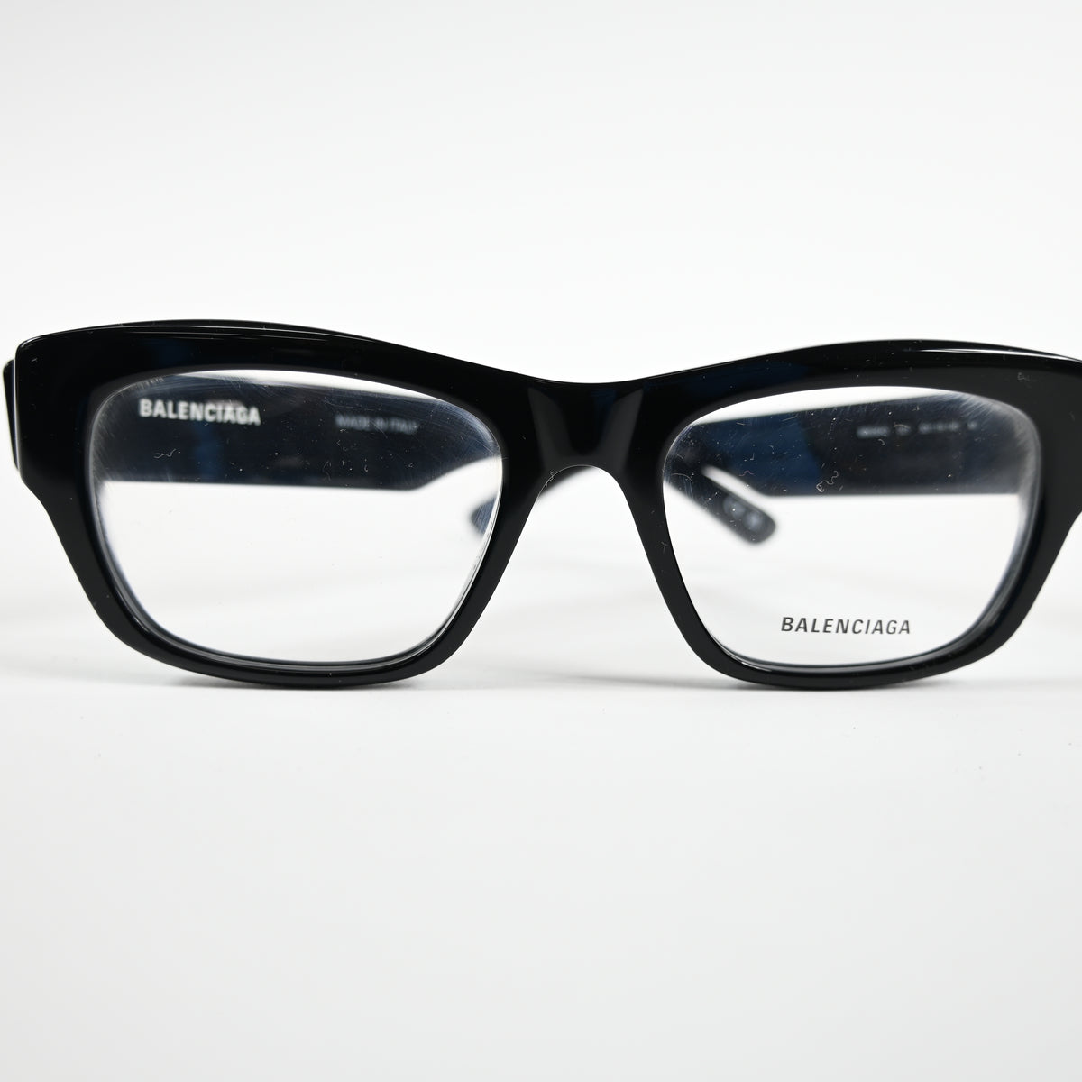 Balenciaga BB0264O 001 Unisex Authentic Eyeglasses Black/Silver, 53mm - New