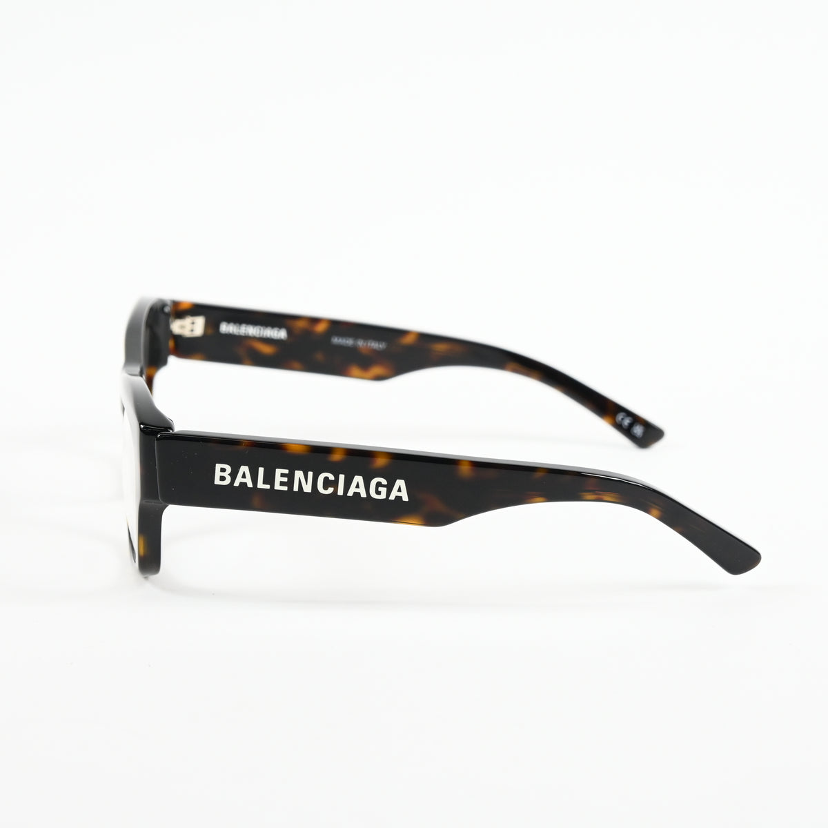 Balenciaga BB0264O 002 Unisex Authentic Eyeglasses Havana/Silver, 53mm - New