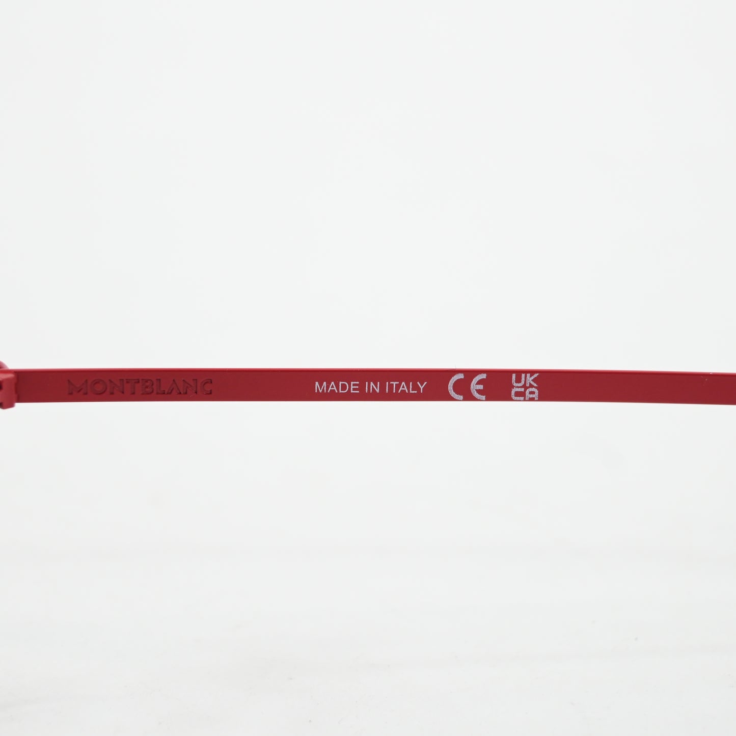 Montblanc MB0283O 004 Mens Authentic Eyeglasses Red/Silver, 55mm - New