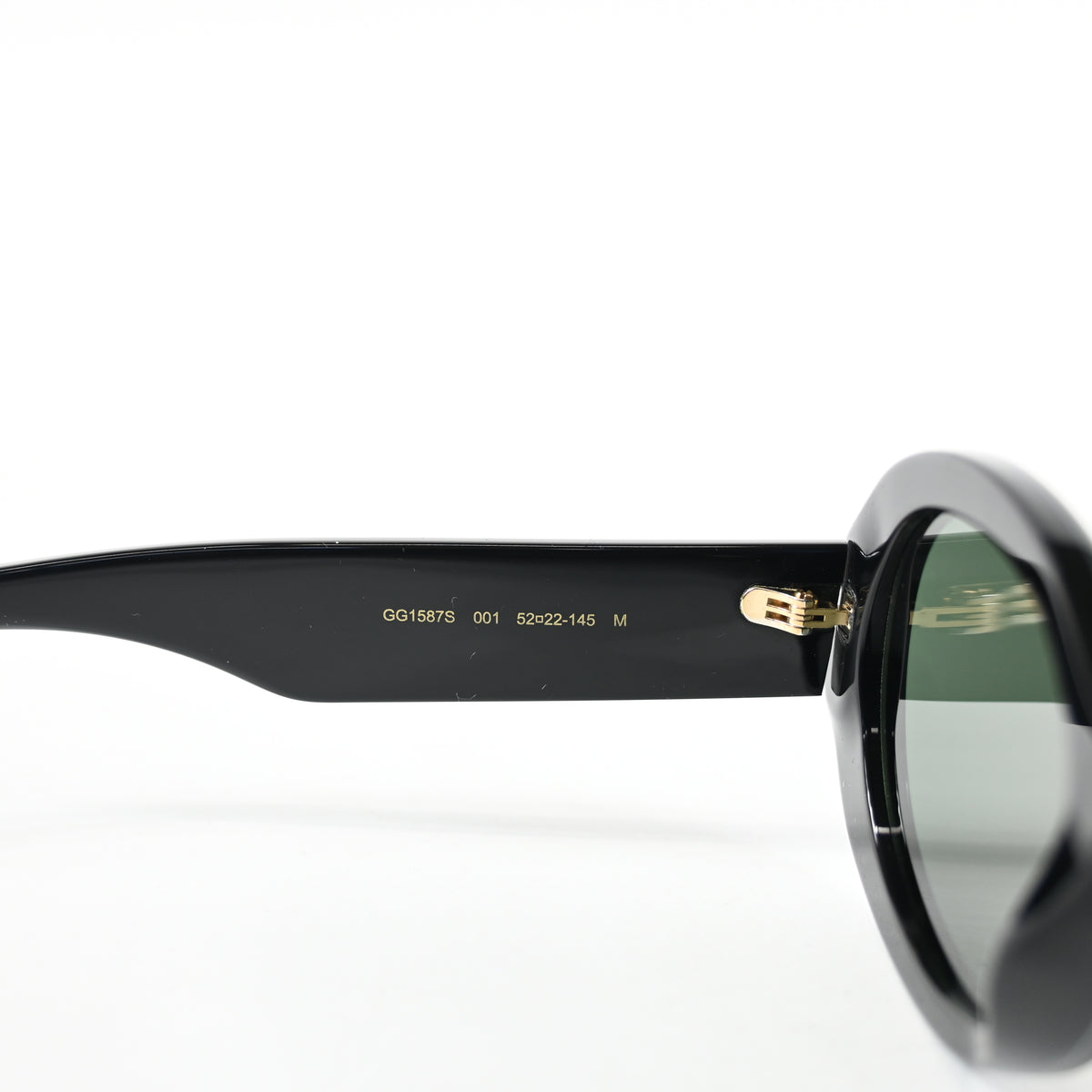 Gucci GG1587S 001 Womens Authentic Sunglasses Black/Gray, 52mm - New