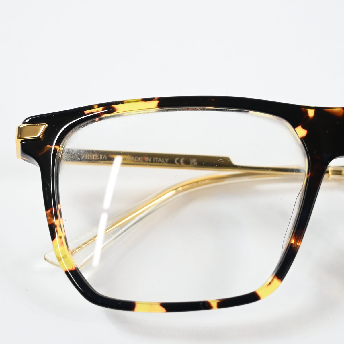 Bottega BV1071O 002 Mens Authentic Eyeglasses Havana/Gold, 56mm - New