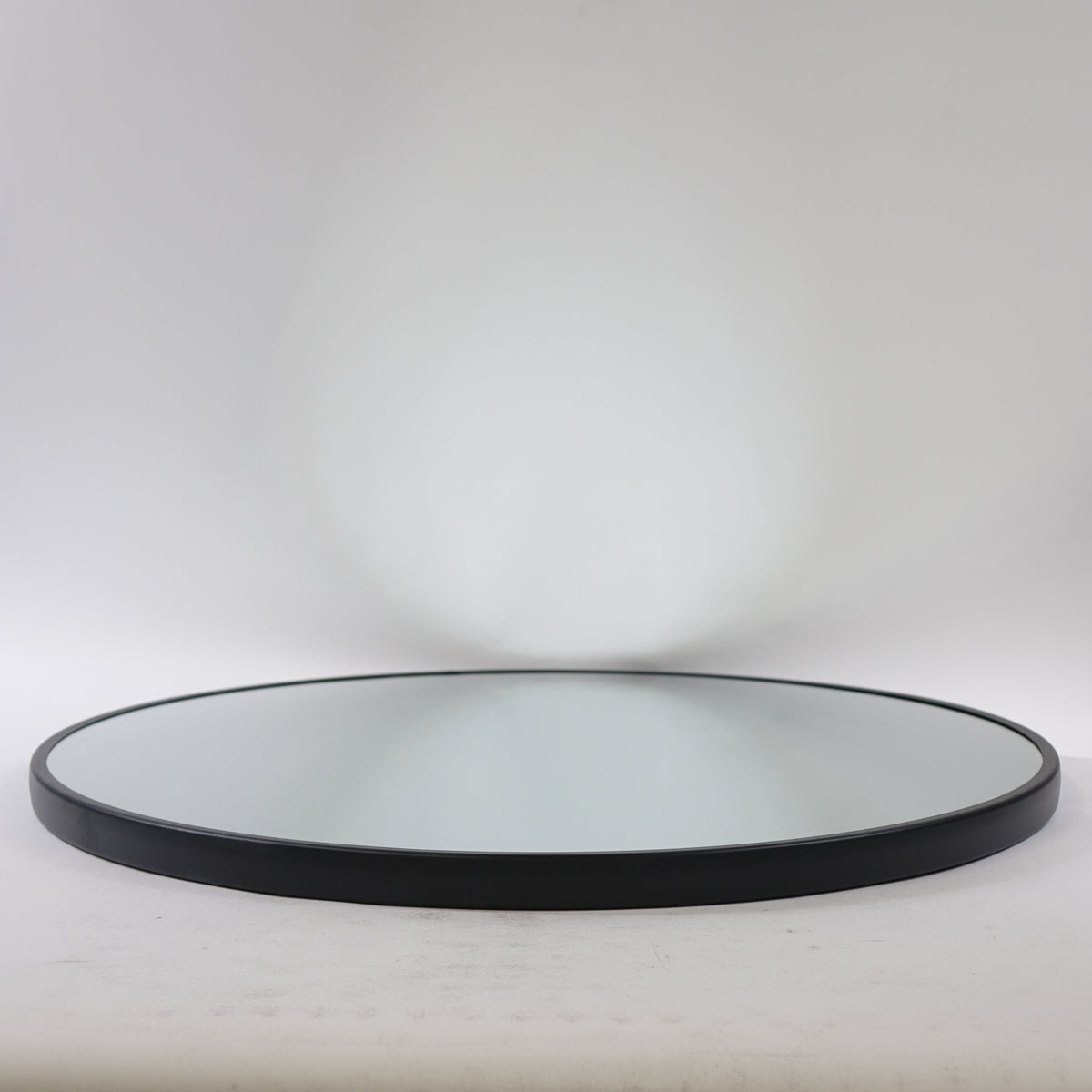 HofferRuffer Round Mirror, Metal Frame Wall Mounted Mirror (Black, 31.5)