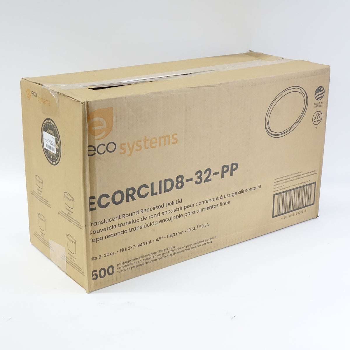 Deli Container Lids Clear Fits 8/12/16/24/32 Oz Deli Containers 500 Per Case
