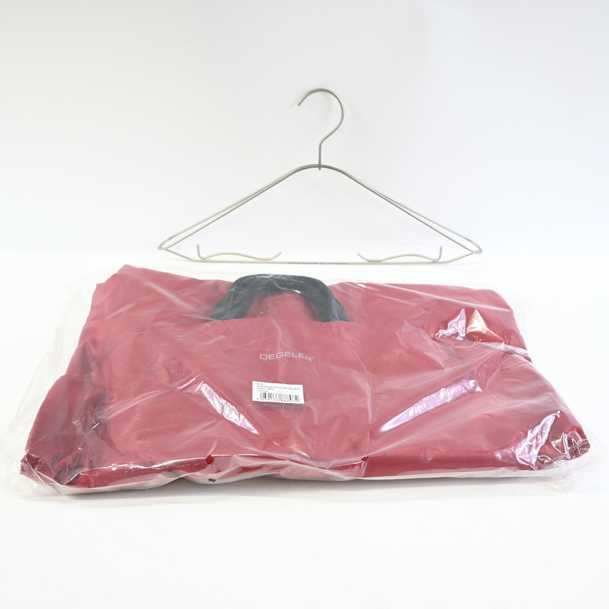 DEGELER SkyHanger Carry on Garment Bag with unique Titanium Suit Hanger Dark Red