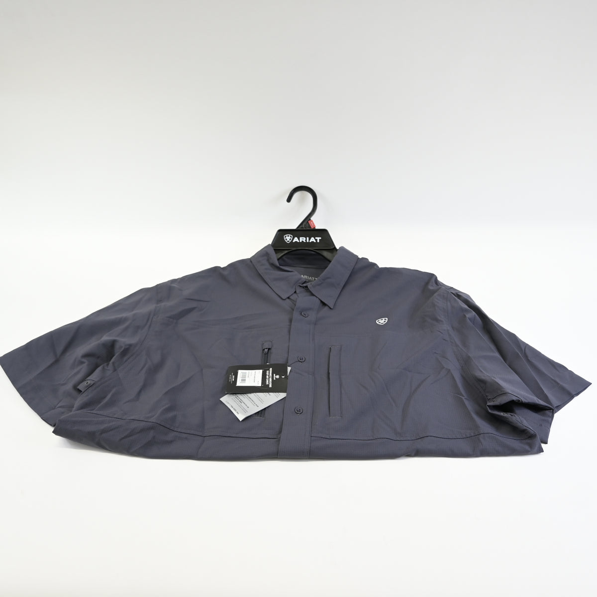ARIAT Venttek Classic Fit Short Shirt Black- XL
