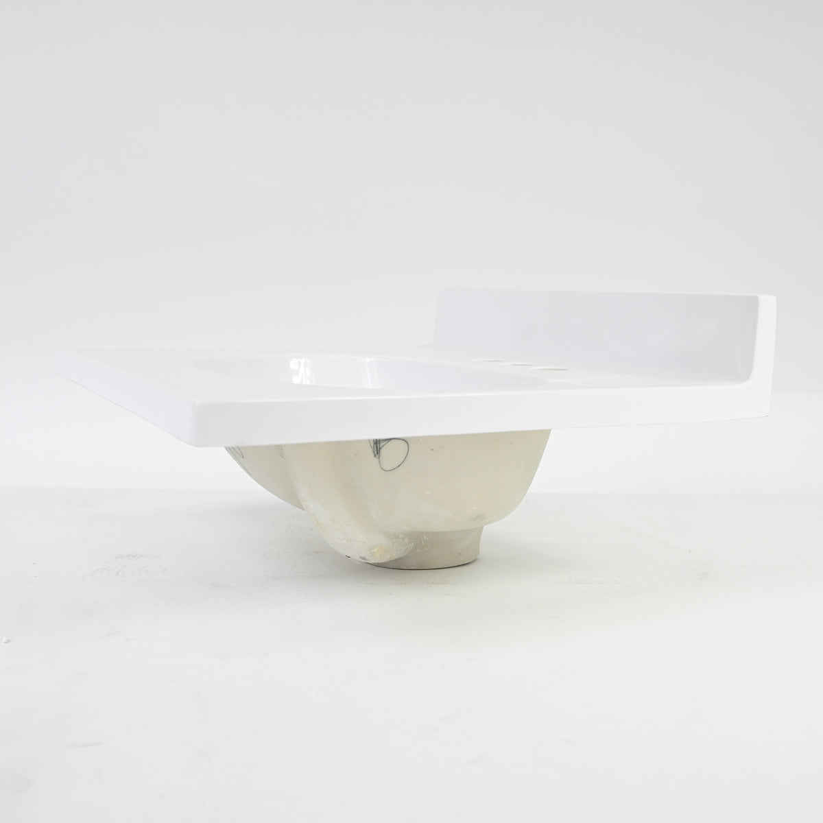 19" Cultured Marble Vanity Top Backsplash, White Design House, 586172 - Open Box