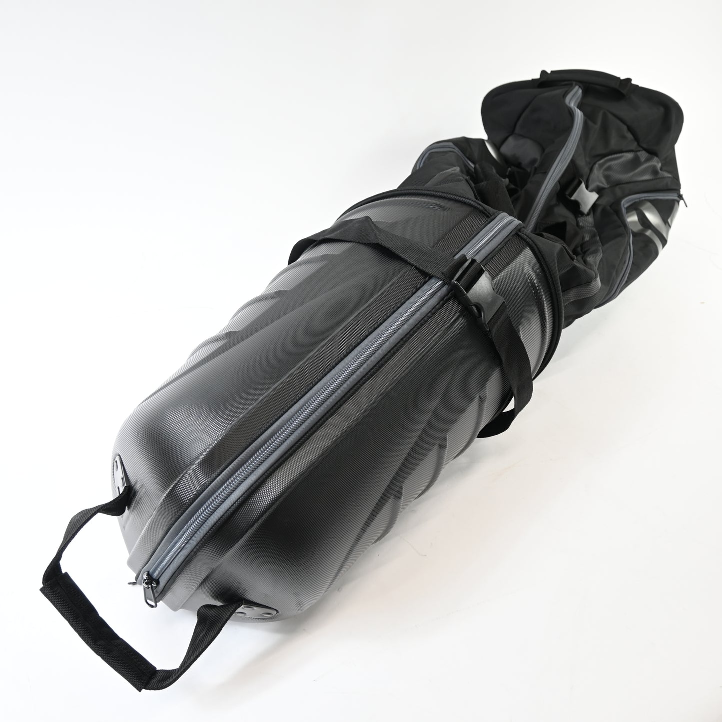 OutdoorMaster Golf Travel Bags w/ Wheels and Hard Case Top-Rock Black - Grade A