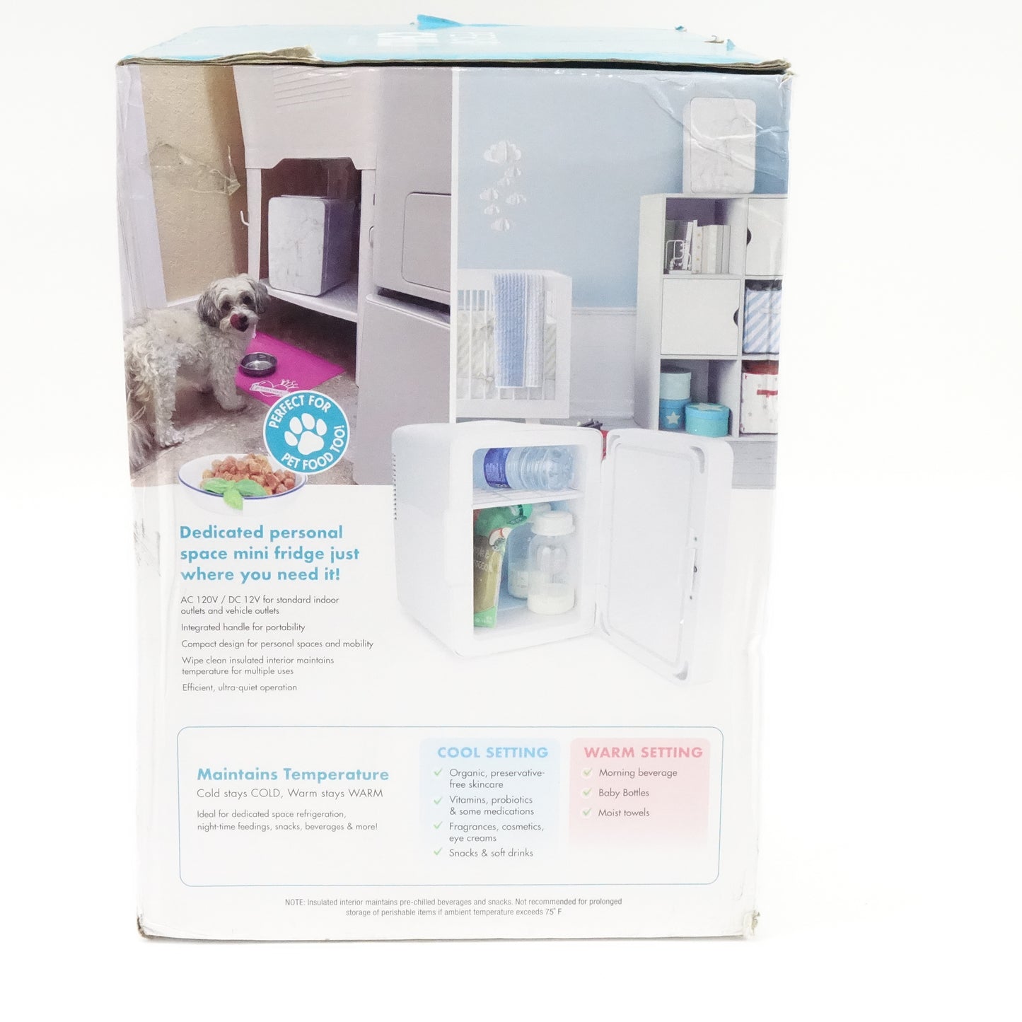 Personal chiller Mini Space Cooler/Warmer- 4L/0.14 Cu Ft
