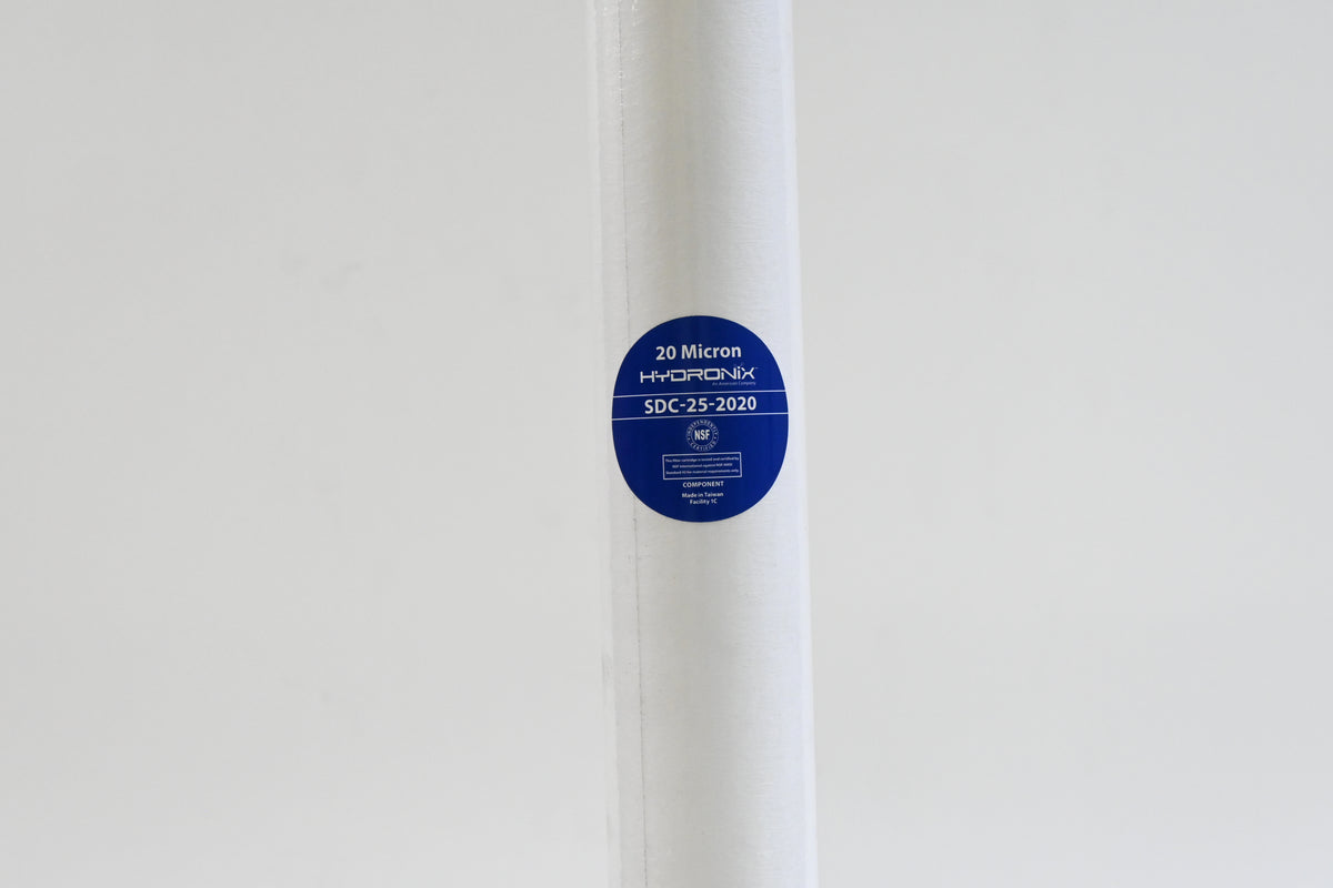 Hydronix SDC-25-2020 Whole House, RO Systems or Commercial Use Sediment Water Filter Cartridge 2.5" x 20" - 20 micron