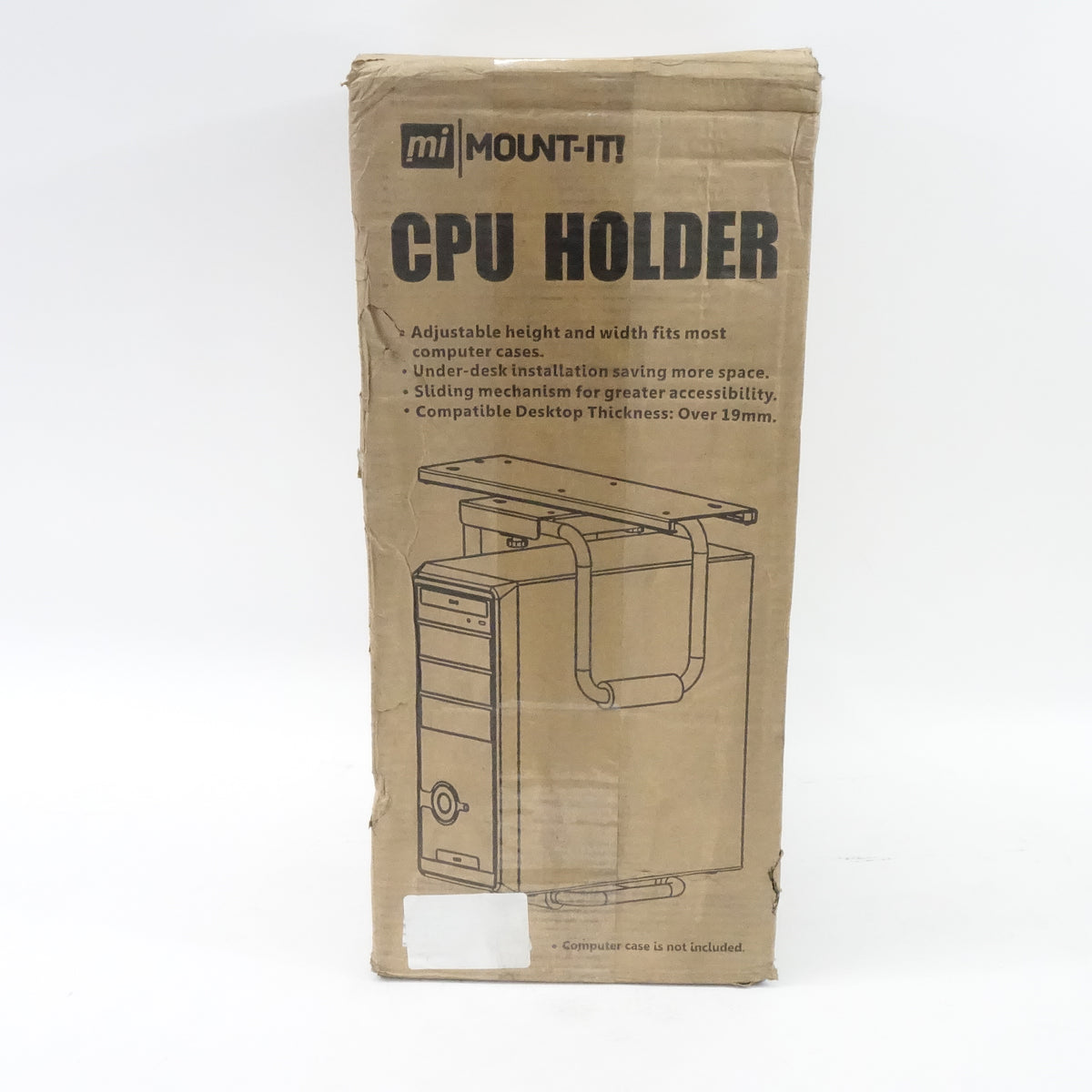 Mount-It! Heavy Duty Under Desk Computer Mount, Up to 10" Wide and 22" High