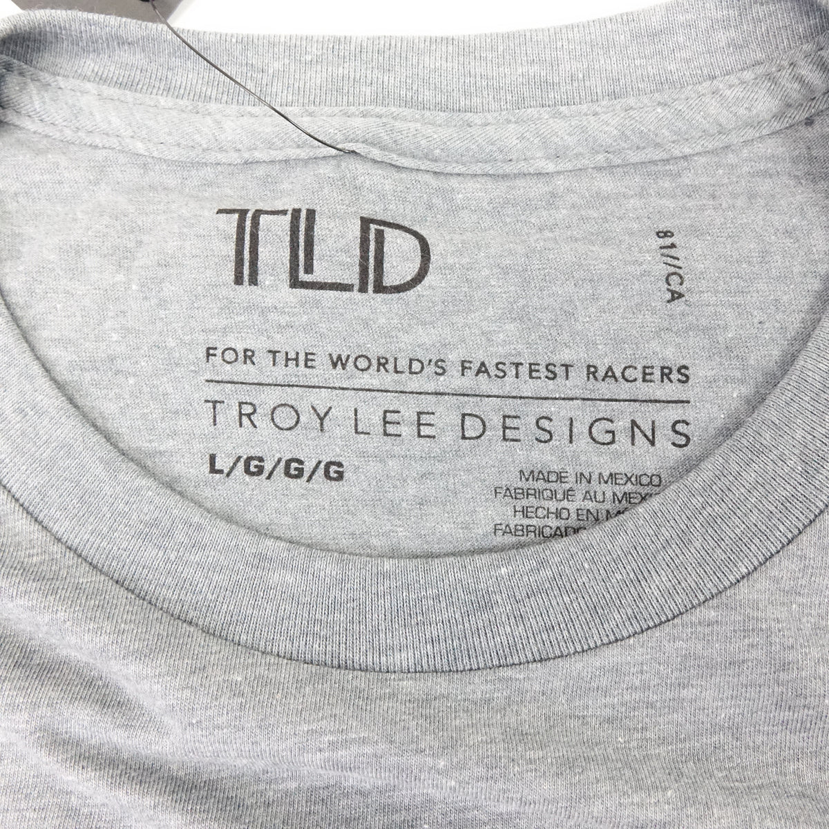 Troy Lee Designs Roll Out T-Shirt (LARGE) (ASH HEATHER)