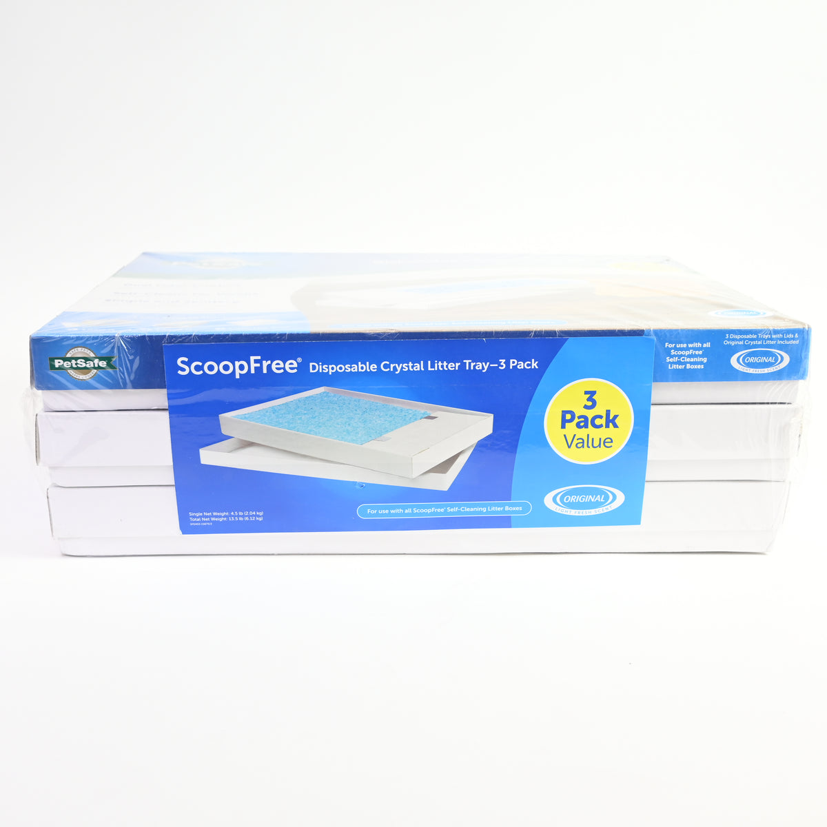 PetSafe ScoopFree Disposable Crystal Fresh Scent Cat Litter Trays - Blue - 3pk