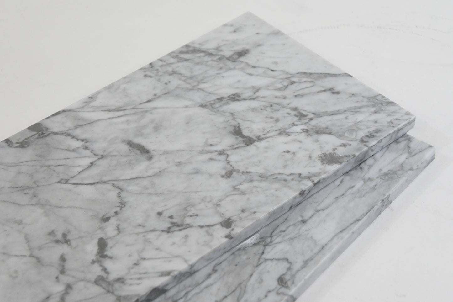JESSILIN HOME 2PCS Marble Wall Mounted Floating Shelves 15.7" L x 6.3"