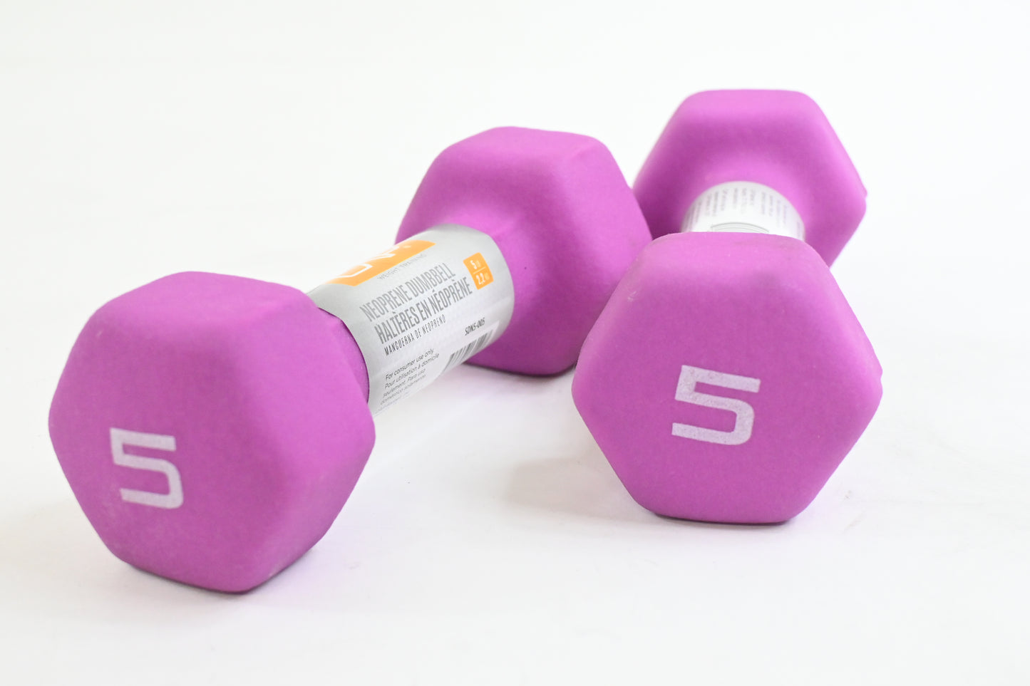 Cap Barbell CAP Barbell Neoprene Coated Dumbbells, 2pk, Pinkish/Purple - Grade A