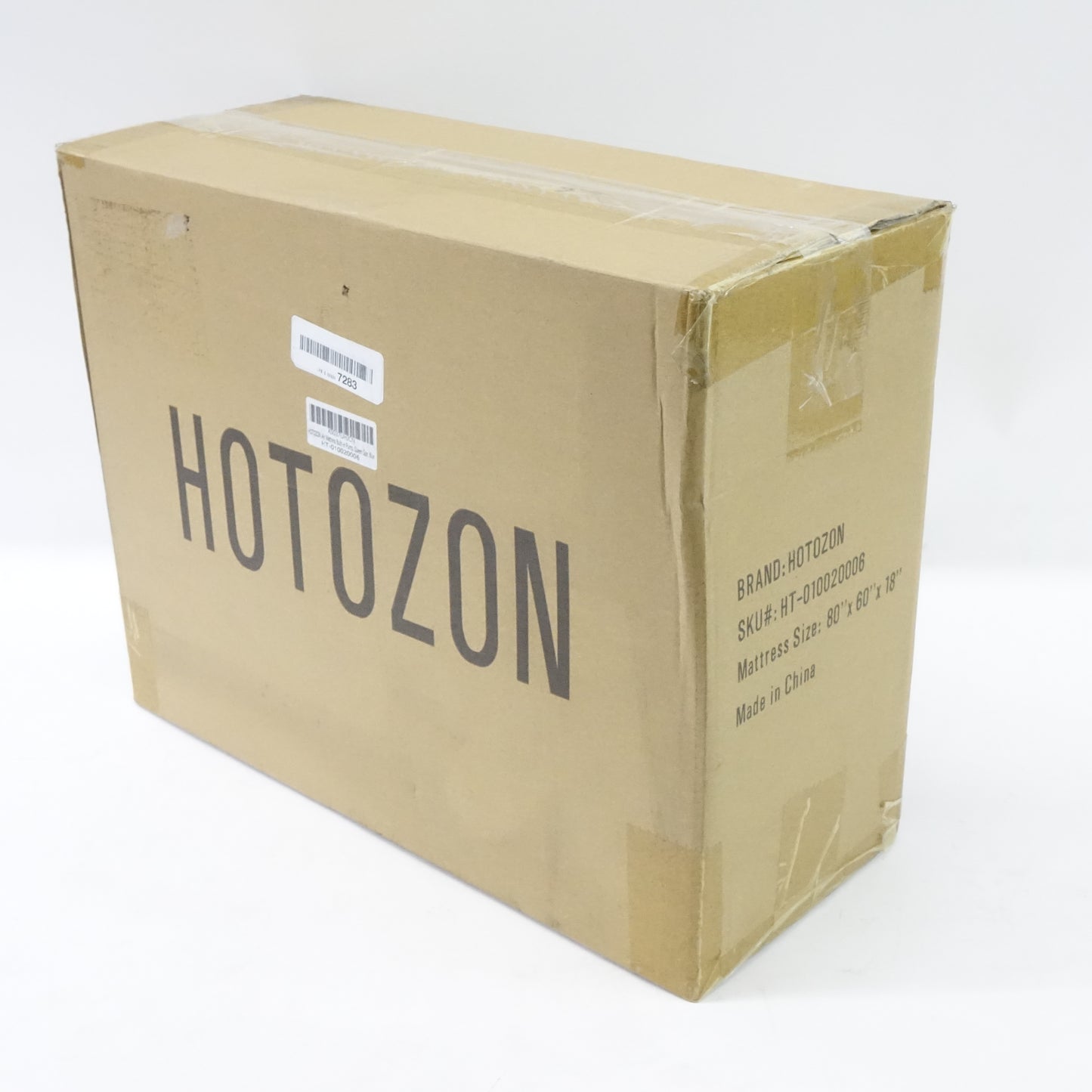 HOTOZON Queen Air Mattress Built-in Pump, 18" Raised, 660lb MAX, Blue - Open Box