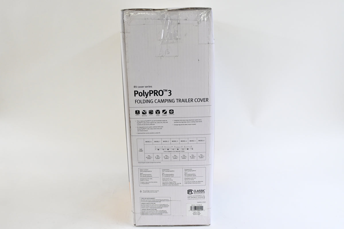 PolyPRO3 Folding Camping Trailer Cover, 14'-16'L, RV/Camper/Travel Trailer Cover