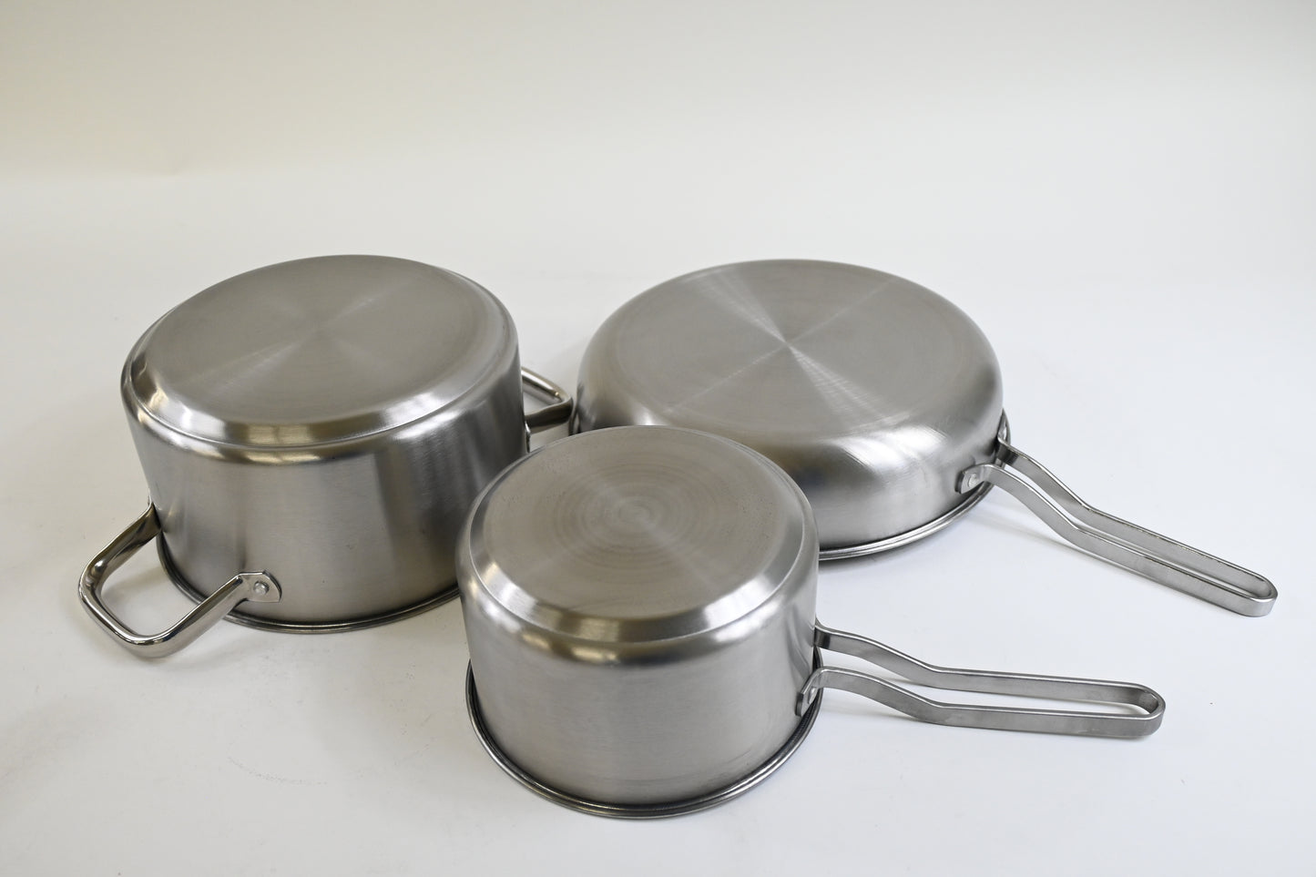 Stainless Steel Cookware Set, 5 Piece Kitchen Induction Cookware Set, Professional Quality Clad Pan & Pot Cook SetsWorks