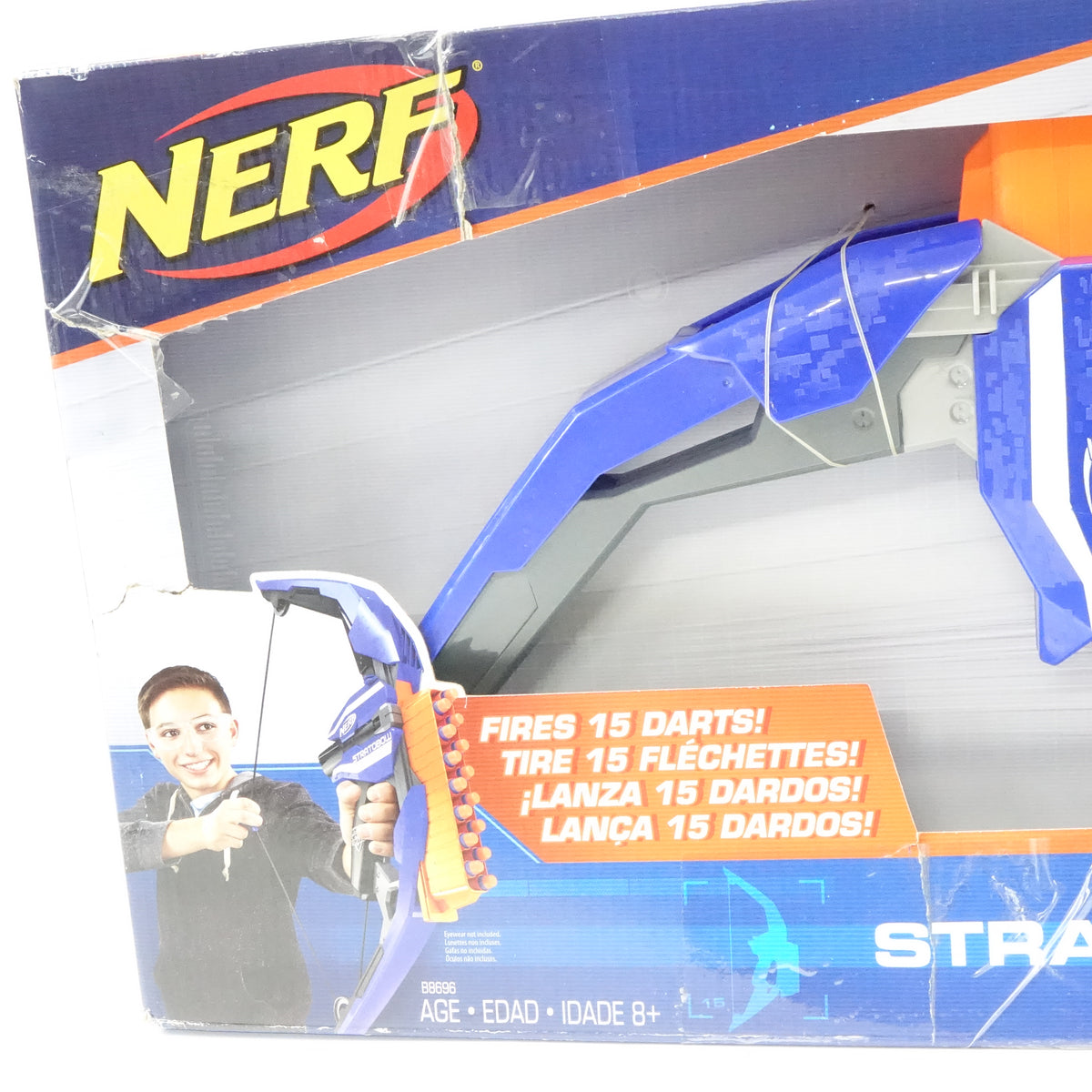 NERF N-Strike Stratobow Bow with 48 Darts Foam Dart Toy Kids Toy - New