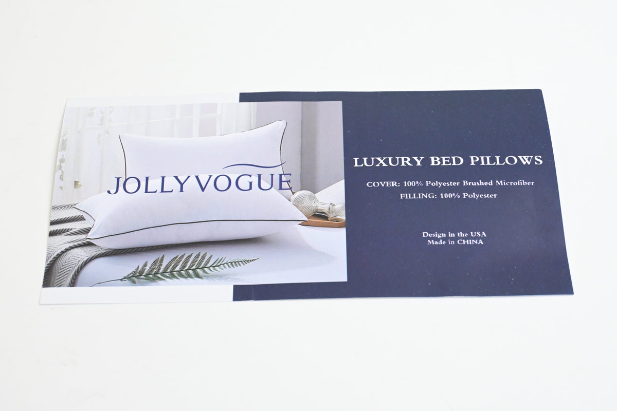 JOLLYVOGUE Standard Pillows Set of 2 Cooling Down Alternative Hotel Collection