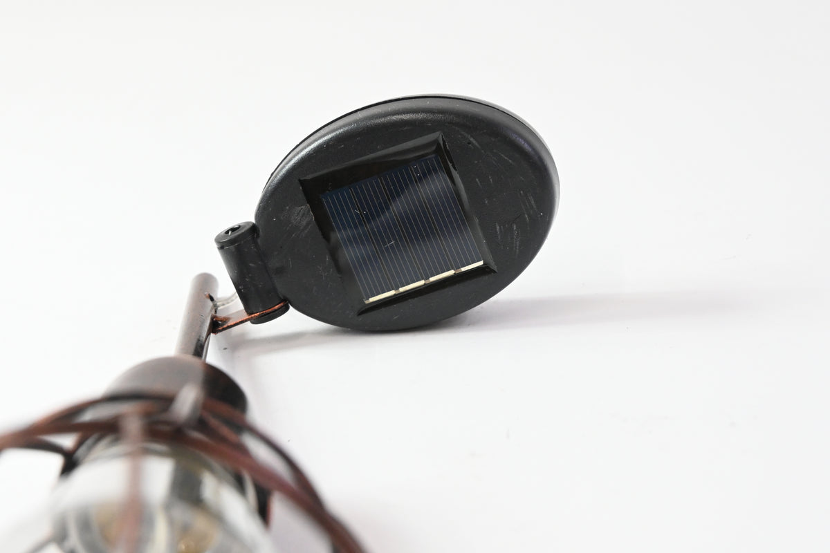 OUtdoor Walkway/Sidewalk Solar Powered Light, Rustic Style Metal - Grade A