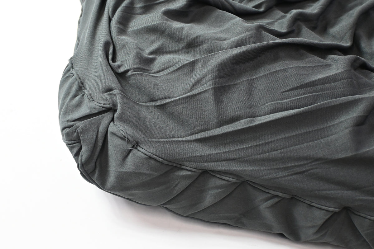Dark Grey Fitted Mattress Bed Size Twin, 39"x80"x18" Polyester - Grade B