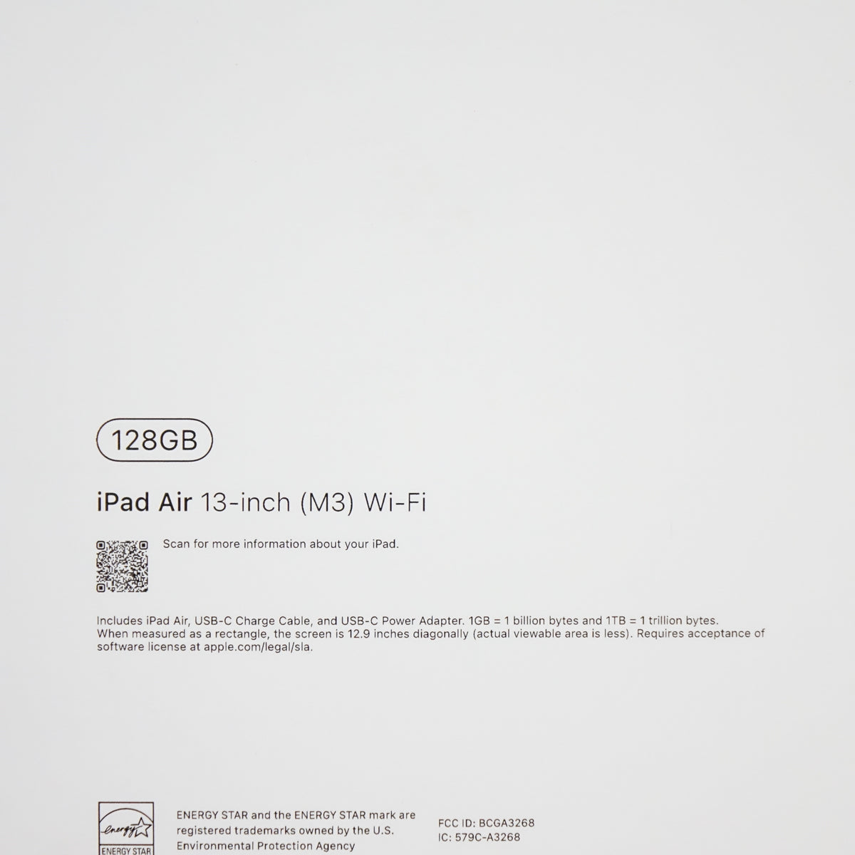 Apple iPad Air 13" M3 Chip 128GB Wi-Fi Space Gray Liquid Retina Tablet