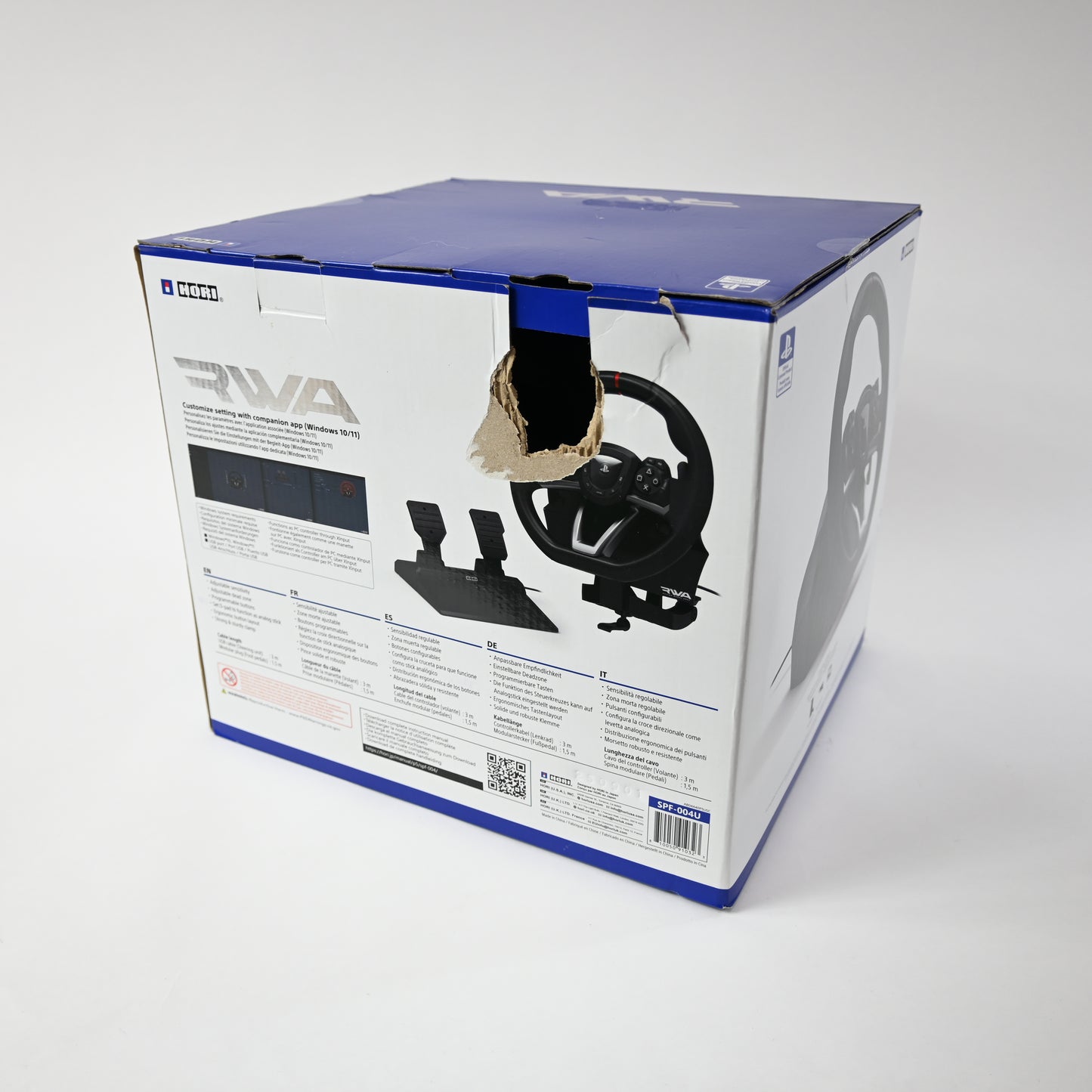 HORI Racing Wheel Apex PS5 PS4 PC Steering Wheel Pedals Sony Licensed - Open Box