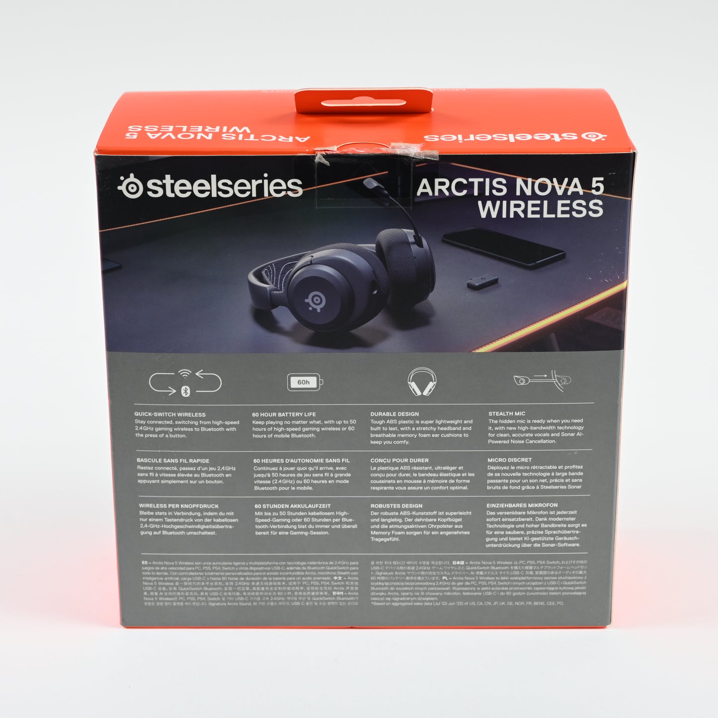 SteelSeries Arctis Nova 5 Wireless Multi-System Gaming Headset