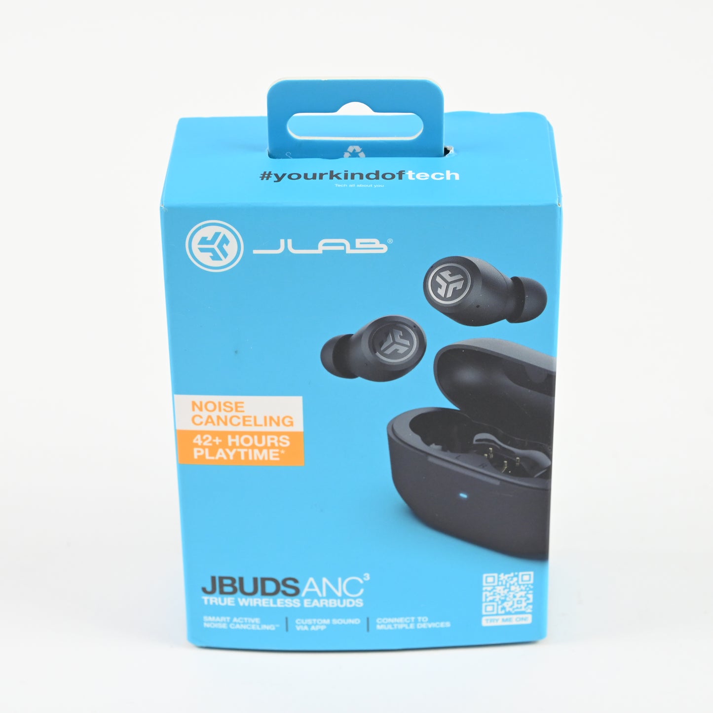 JLab JBuds Active Noise Cancelling True Wireless Bluetooth Earbuds - Black