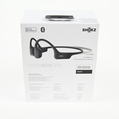 SHOKZ OpenRun MINI Wireless Bluetooth Bone-Conduction Sport Headphones - Black