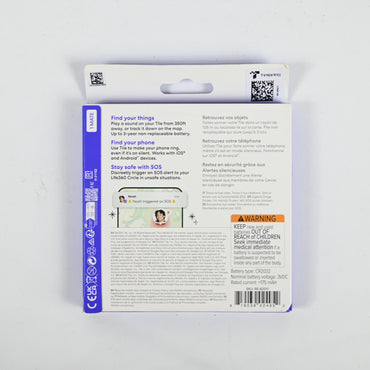 Tile Mate Bluetooth Tracker, Wireless Item Locator, iOS and Android - Black