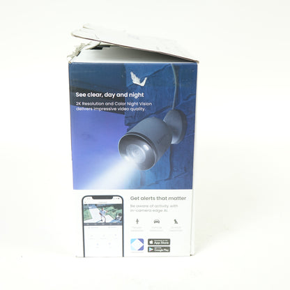 LOREX 2-Pack 2K Spotlight Security Camera BW482CAD-E-2PK - Open Box