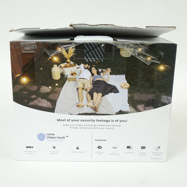 LOREX 2-Pack 2K Spotlight Security Camera BW482CAD-E-2PK - Open Box