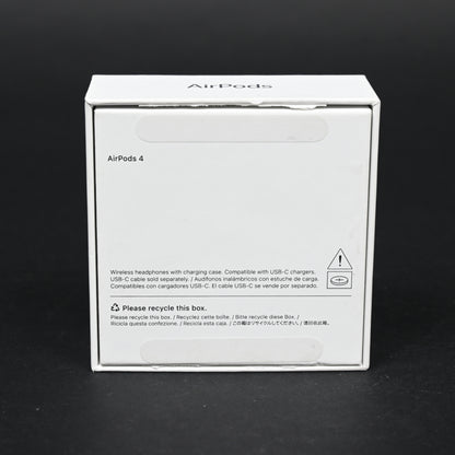 Apple AirPods 4 Wireless Bluetooth Earbuds Headphones USB-C MXP63LL/A - Grade A