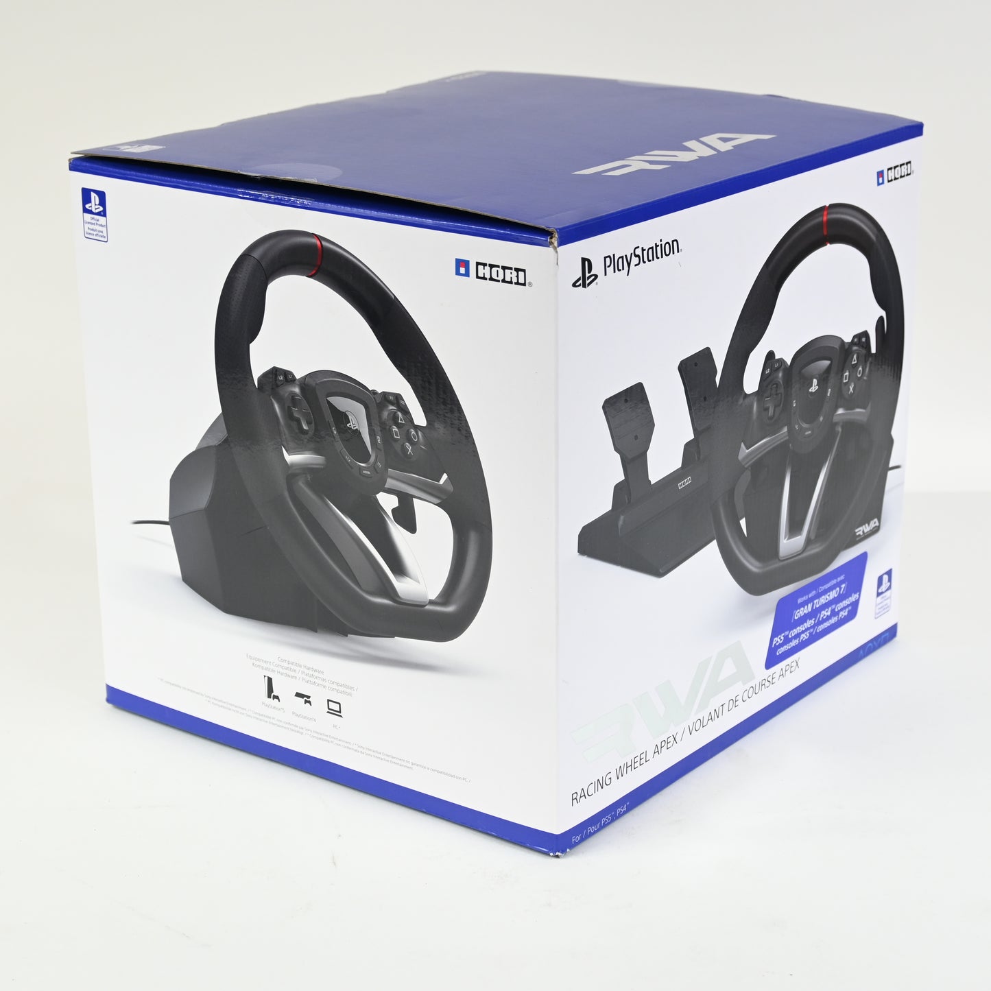 HORI Racing Wheel Apex PS5 PS4 PC Steering Wheel Pedals Sony Licensed - Grade A